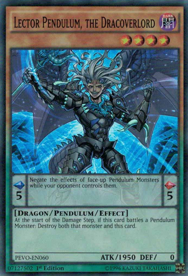 Reader Pendulum, the Dracoverlord [PEVO-EN060] Super Rare 