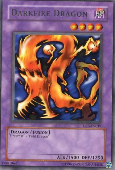 Darkfire Dragon [LOB-EN019] Rare 