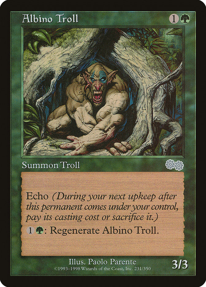 Albino Troll [Urza's Saga] 