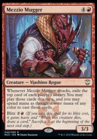 Mezzio Mugger (Promo Pack) [Streets of New Capenna Commander Promos] 