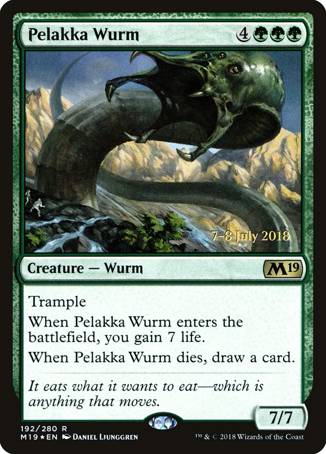 Pelakka Wurm [Core Set 2019 Prerelease Promos] 