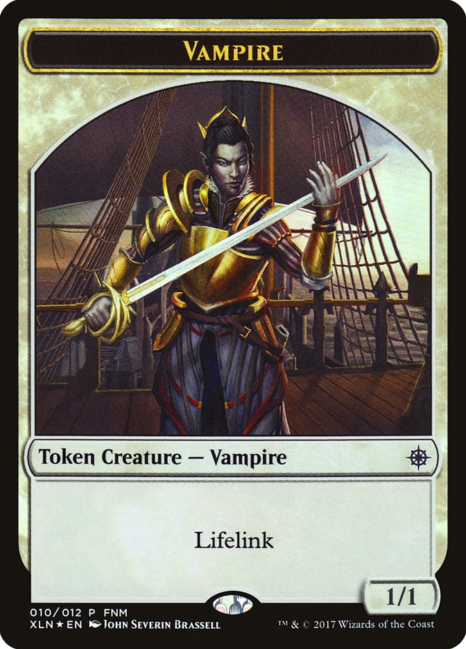 Vampire // Treasure Double-Sided Token [Friday Night Magic 2017] 