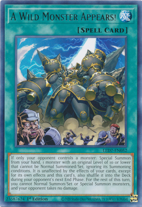 A Wild Monster Appears! [LED7-EN052] Rare 