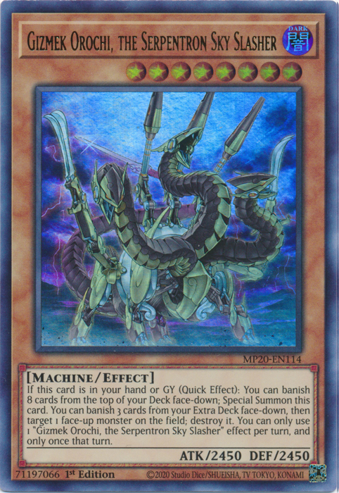 Gizmek Orochi, the Serpentron Sky Slasher [MP20-EN114] Ultra Rare 