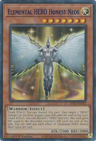 Elemental HERO Honest Neos (Blue) [LDS3-EN102] Ultra Rare 