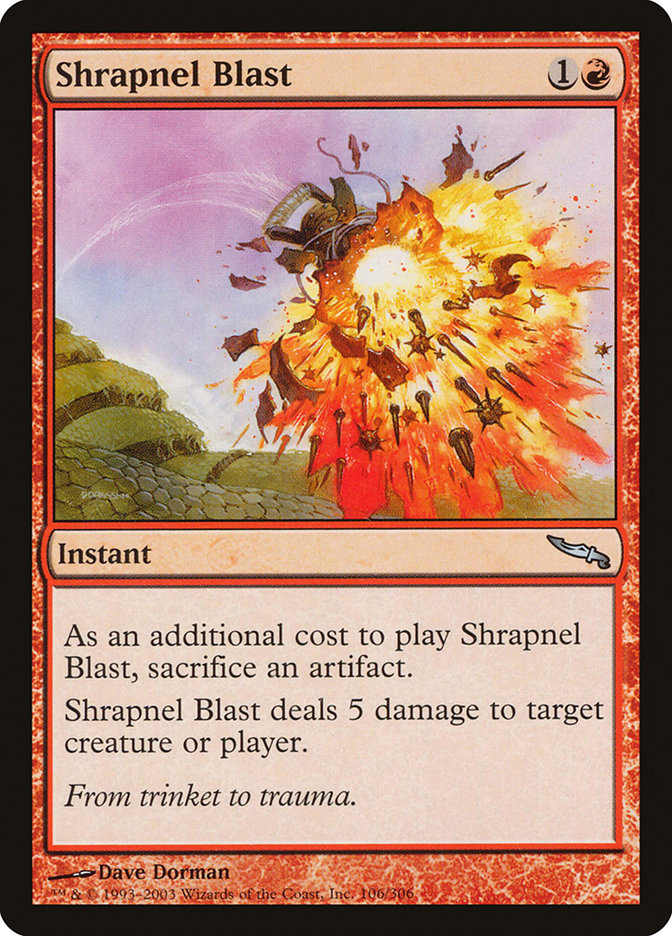 Shrapnel Blast [Mirrodin] 