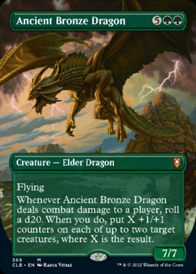 Ancient Bronze Dragon (Borderless Alternate Art) [Commander Legends: Battle for Baldur's Gate] 