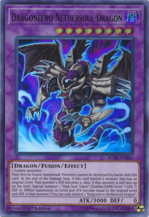 Dragonecro Nethersoul Dragon [BLHR-EN066] Ultra Rare 