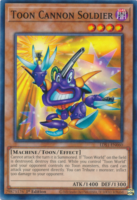 Toon Cannon Soldier [LDS1-EN060] Common 