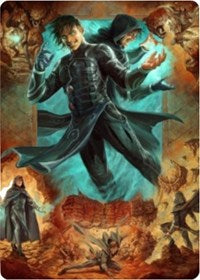 Jace, Mirror Mage 2 Art Card [Zendikar Rising Art Series] 