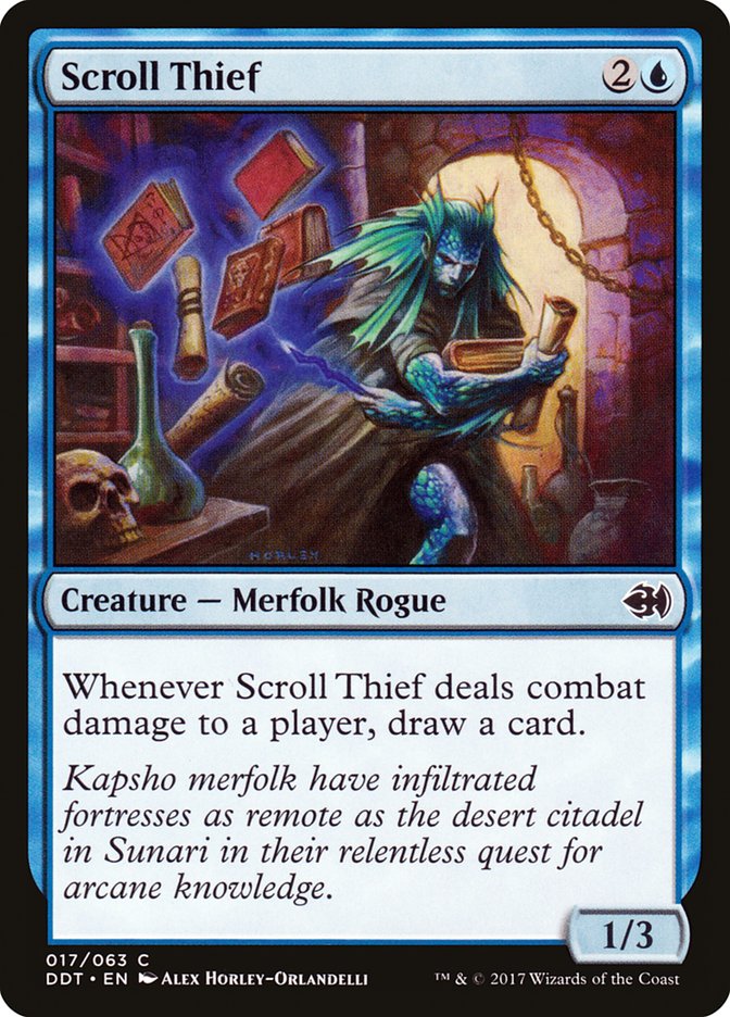 Scroll Thief [Duel Decks: Merfolk vs. Goblins] 