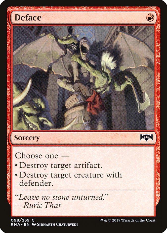 Deface [Ravnica Allegiance] 