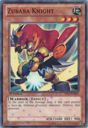 Zubaba Knight [SP13-EN001] Starfoil Rare 