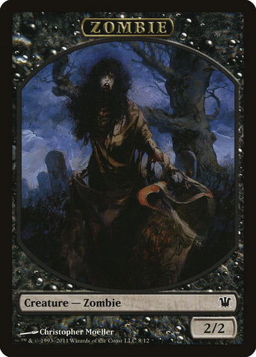 Zombie Token (8/12) [Innistrad Tokens] 