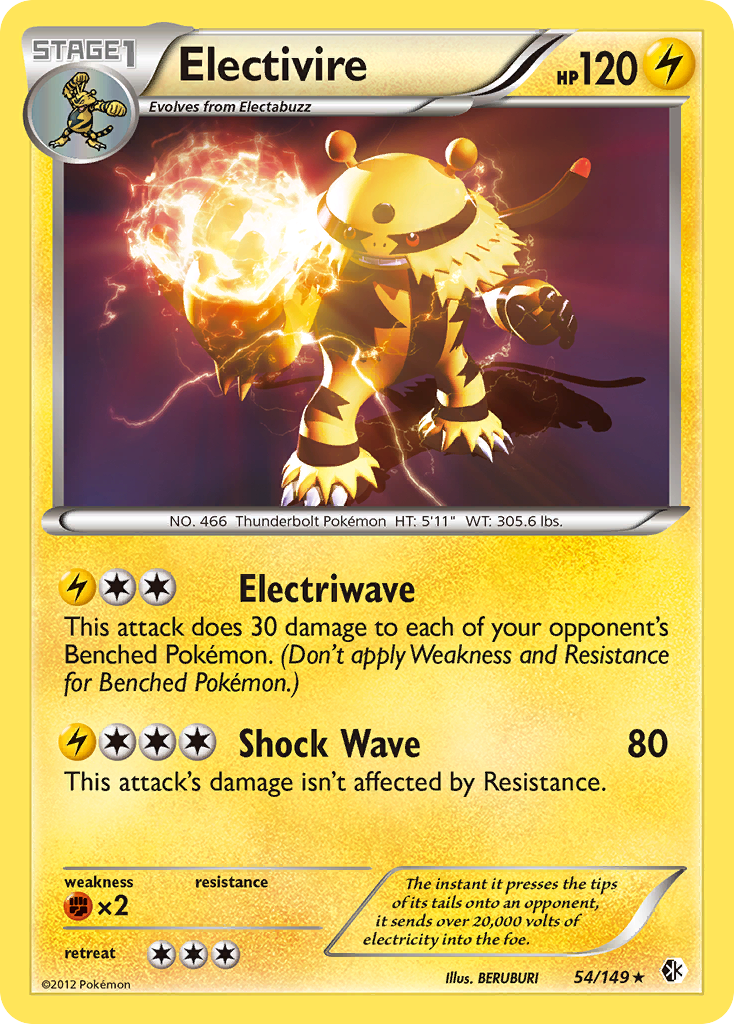 Electivire (54/149) [Black & White: Boundaries Crossed]