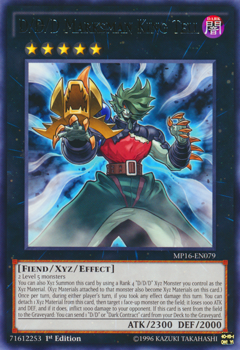 D/D/D Marksman King Tell [MP16-EN079] Rare 