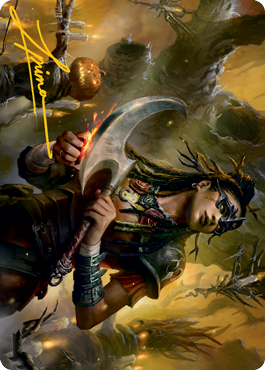 Harvesttide Sentry Art Card (Gold-Stamped Signature) [Innistrad: Midnight Hunt Art Series] 