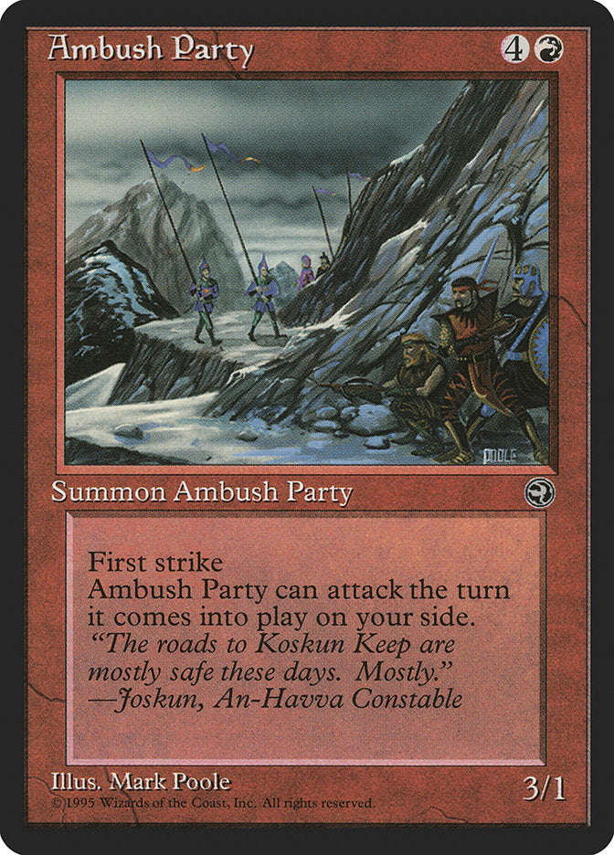 Ambush Party (Joskun Flavor Text) [Homelands] 