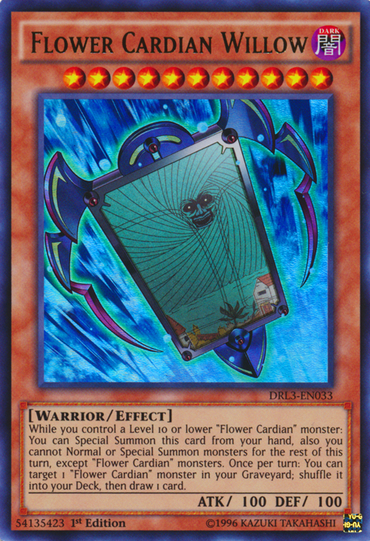 Flower Cardian Willow [DRL3-EN033] Ultra Rare 