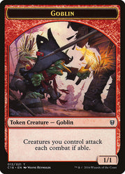 Goblin // Zombie Double-Sided Token [Commander 2016 Tokens]