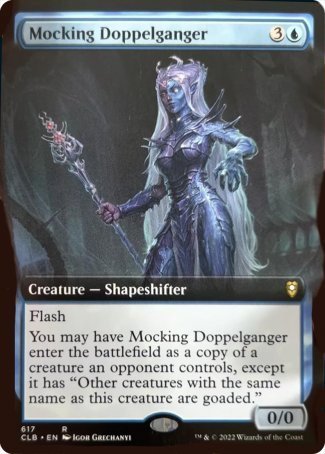 Mocking Doppelganger (Extended Art) [Commander Legends: Battle for Baldur's Gate] 