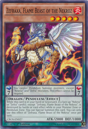 Zefraxa, Flame Beast of the Nekroz [CROS-EN027] Common 