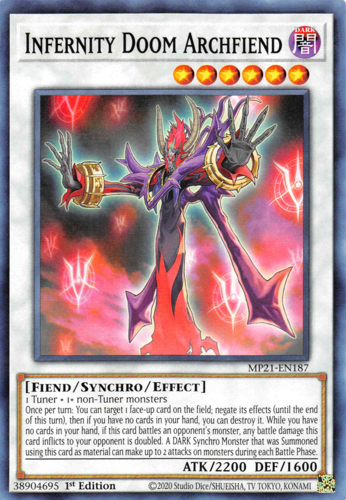 Infernity Doom Archfiend [MP21-EN187] Common 