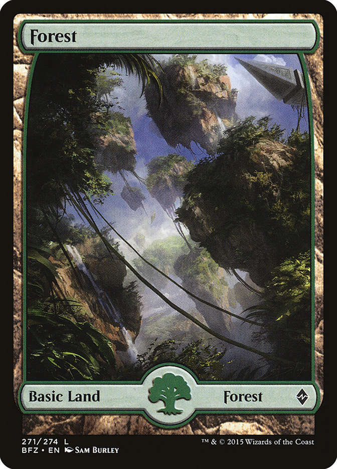 Forest (271) (Full Art) [Battle for Zendikar] 