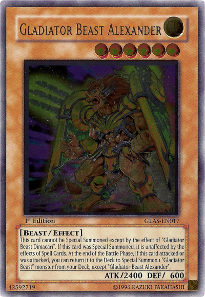 Gladiator Beast Alexander [GLAS-EN017] Ultimate Rare 