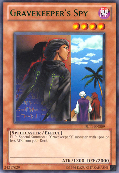 Gravekeeper's Spy (Green) [DL11-EN009] Rare 