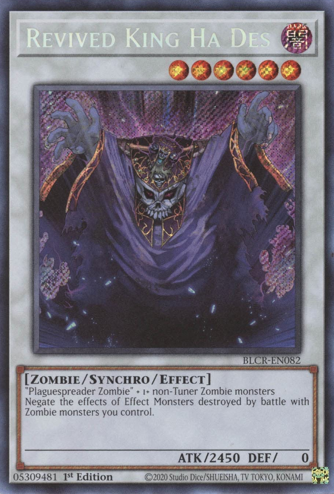 Revived King Ha Des [BLCR-EN082] Secret Rare 