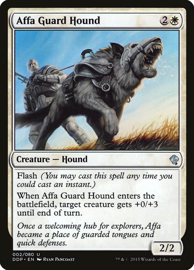 Affa Guard Hound [Duel Decks: Zendikar vs. Eldrazi] 