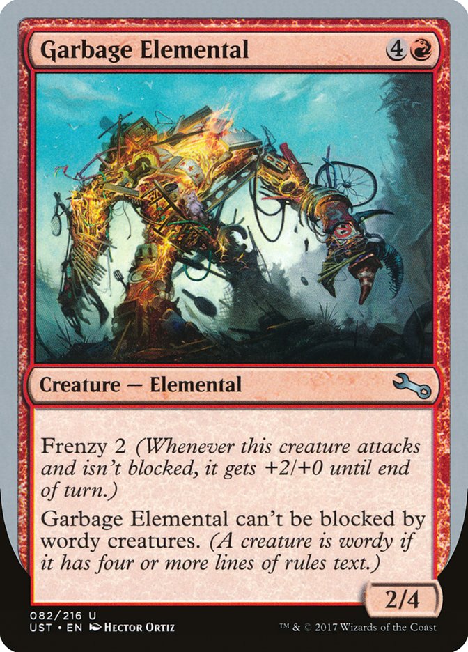 Garbage Elemental (2/4 Creature) [Unstable] 