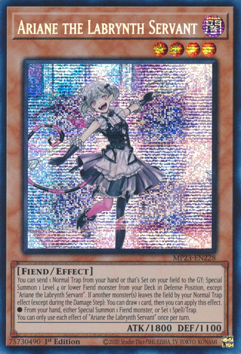 Ariane the Labrynth Servant [MP23-EN228] Prismatic Secret Rare 