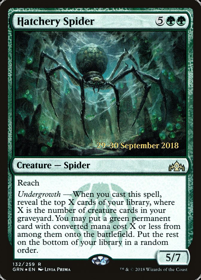 Hatchery Spider [Guilds of Ravnica Prerelease Promos] 