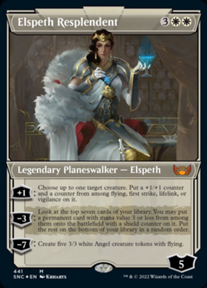 Elspeth Resplendent (Showcase Art Deco Foil Etched) [Streets of New Capenna] 