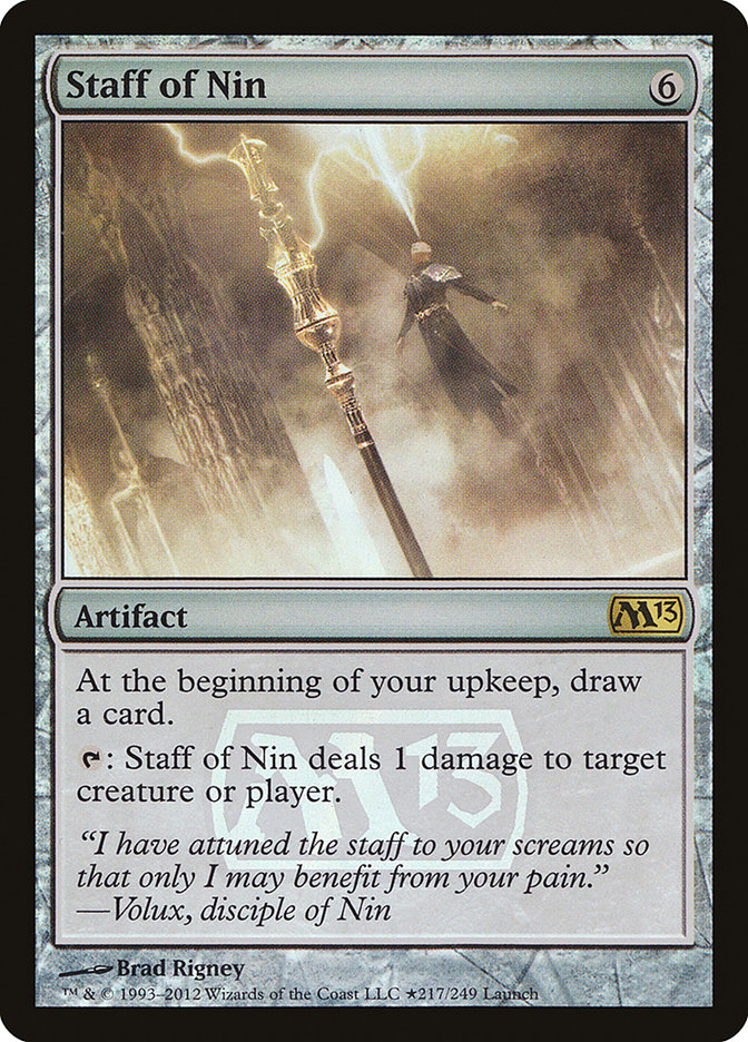 Staff of Nin [Magic 2013 Prerelease Promos] 