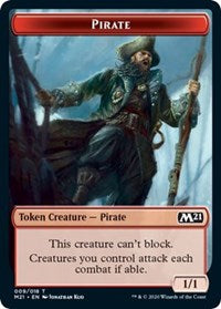 Pirate // Treasure Double-Sided Token [Core Set 2021 Tokens] 