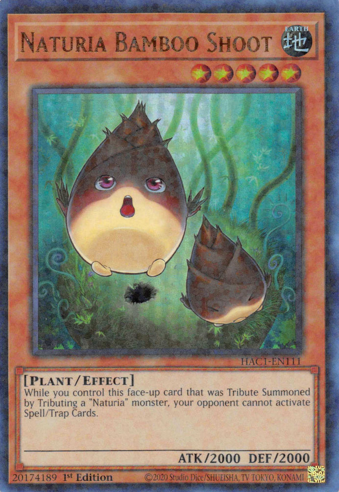 Naturia Bamboo Shoot (Duel Terminal) [HAC1-EN111] Parallel Rare 