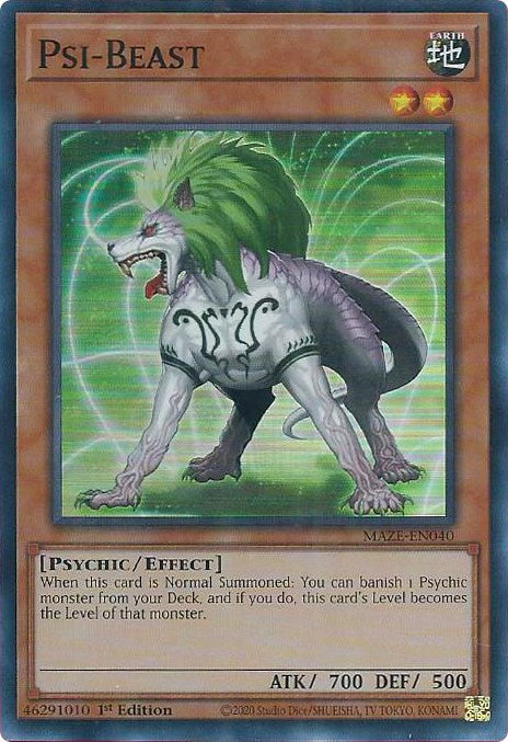 Psi-Beast [MAZE-EN040] Super Rare 
