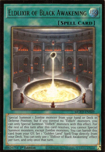 Eldlixir of Black Awakening [MGED-EN049] Gold Rare 
