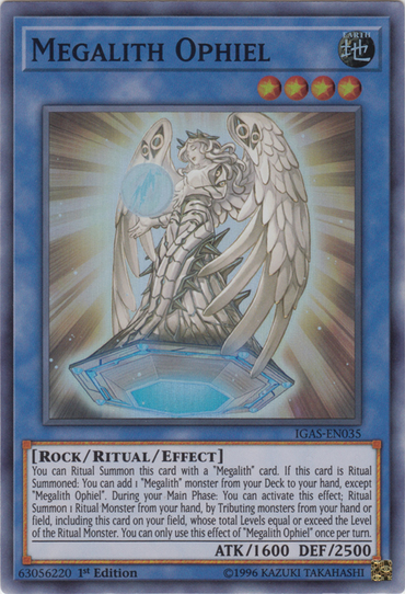 Megalith Ophiel [IGAS-EN035] Super Rare 