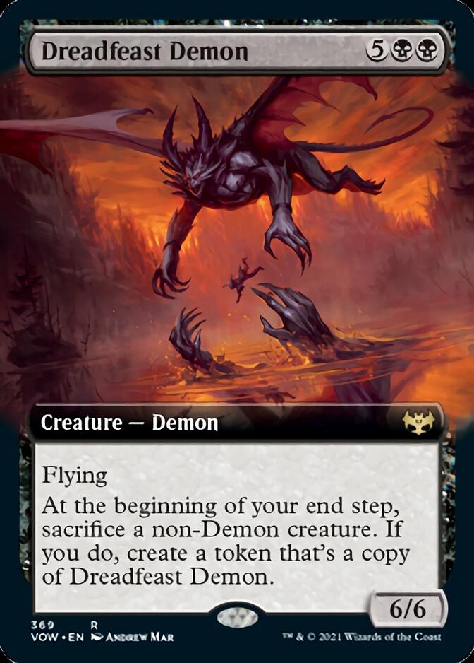 Dreadfeast Demon (Extended Art) [Innistrad: Crimson Vow] 