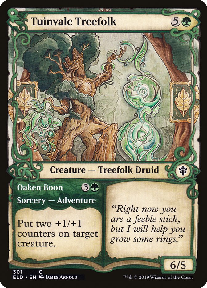 Tuinvale Treefolk // Oaken Boon (Showcase) [Throne of Eldraine] 