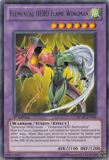 Elemental HERO Flame Wingman [RYMP-EN016] Rare 