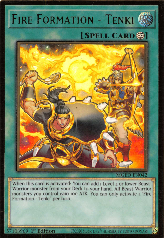 Fire Formation - Tenki [MGED-EN042] Gold Rare 