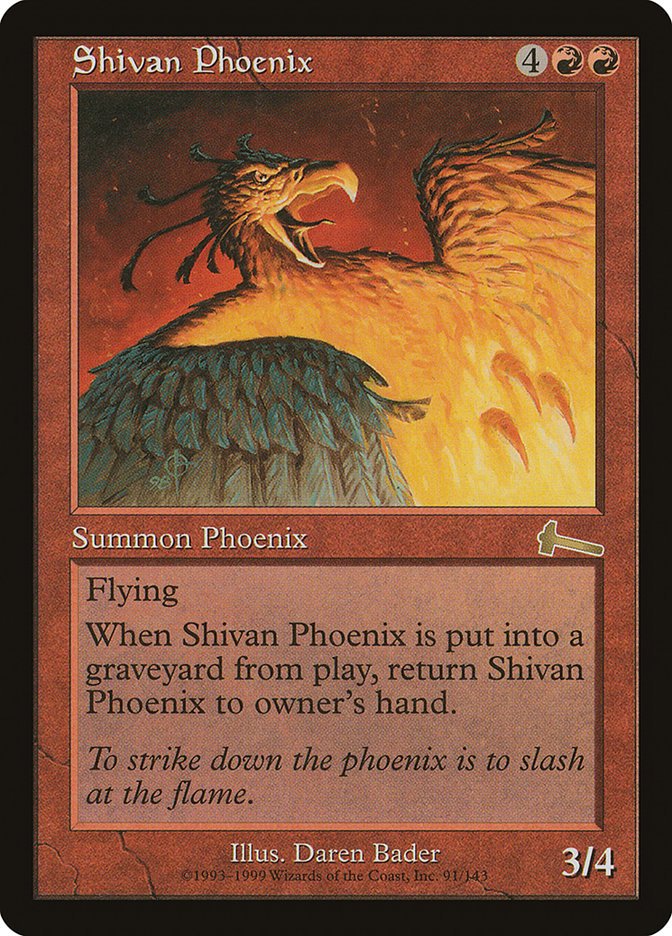 Shivan Phoenix [Urza's Legacy] 