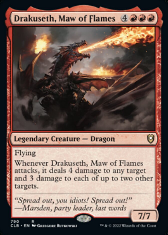 Drakuseth, Maw of Flames [Commander Legends: Battle for Baldur's Gate] 