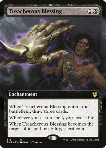 Treacherous Blessing (Extended Art) [Theros Beyond Death] 