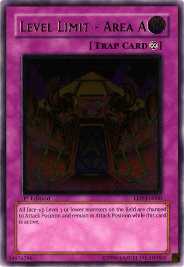 Level Limit - Area A [EEN-EN060] Ultimate Rare 